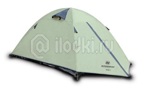 Палатка 2-х местная (N2125, DOME 2 COMFORT, Nordway, 150X80+210X110см; 3,6кг/2000мм) фото: Палатка 2-х местная (N2125, DOME 2 COMFORT, Nordway, 150X80+210X110см; 3,6кг/2000мм)