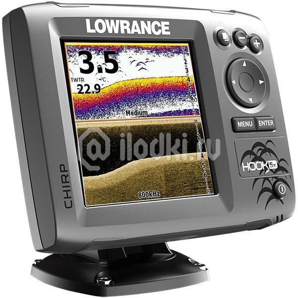 Эхолот Lowrance Hook-5x Mid/High/DownScan фото: Эхолот Lowrance Hook-5x Mid/High/DownScan