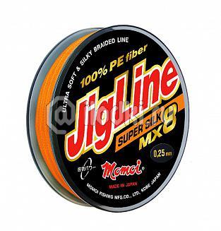 фото: Плетеная леска JIGLINE MX8 SUPER SILK 0,21lb