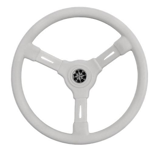 фото: Рулевое колесо RIVIERA белый обод и спицы д. 350 мм