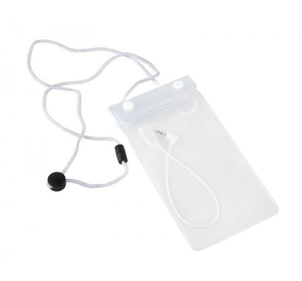 фото: Чехол водонепроницаемый для смартфонов 100х190мм, белый