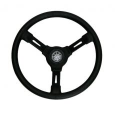 фото: Рулевое колесо RIVIERA черный обод и спицы д. 350 мм