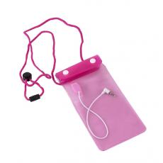фото: Чехол водонепроницаемый для смартфонов 100х190мм, розовый